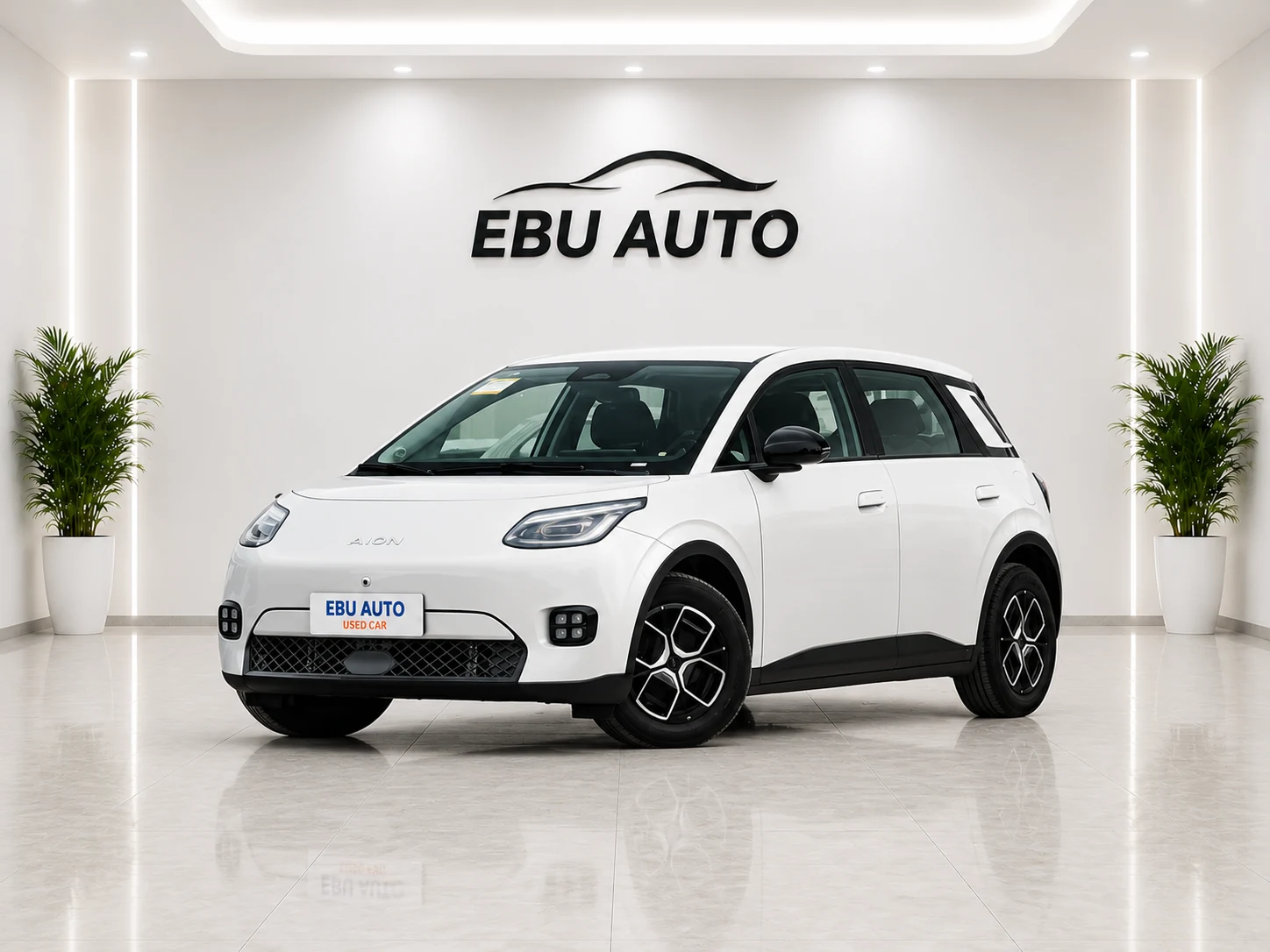 2026 AION UT Super EV small electric hatchback front three-quarter view
