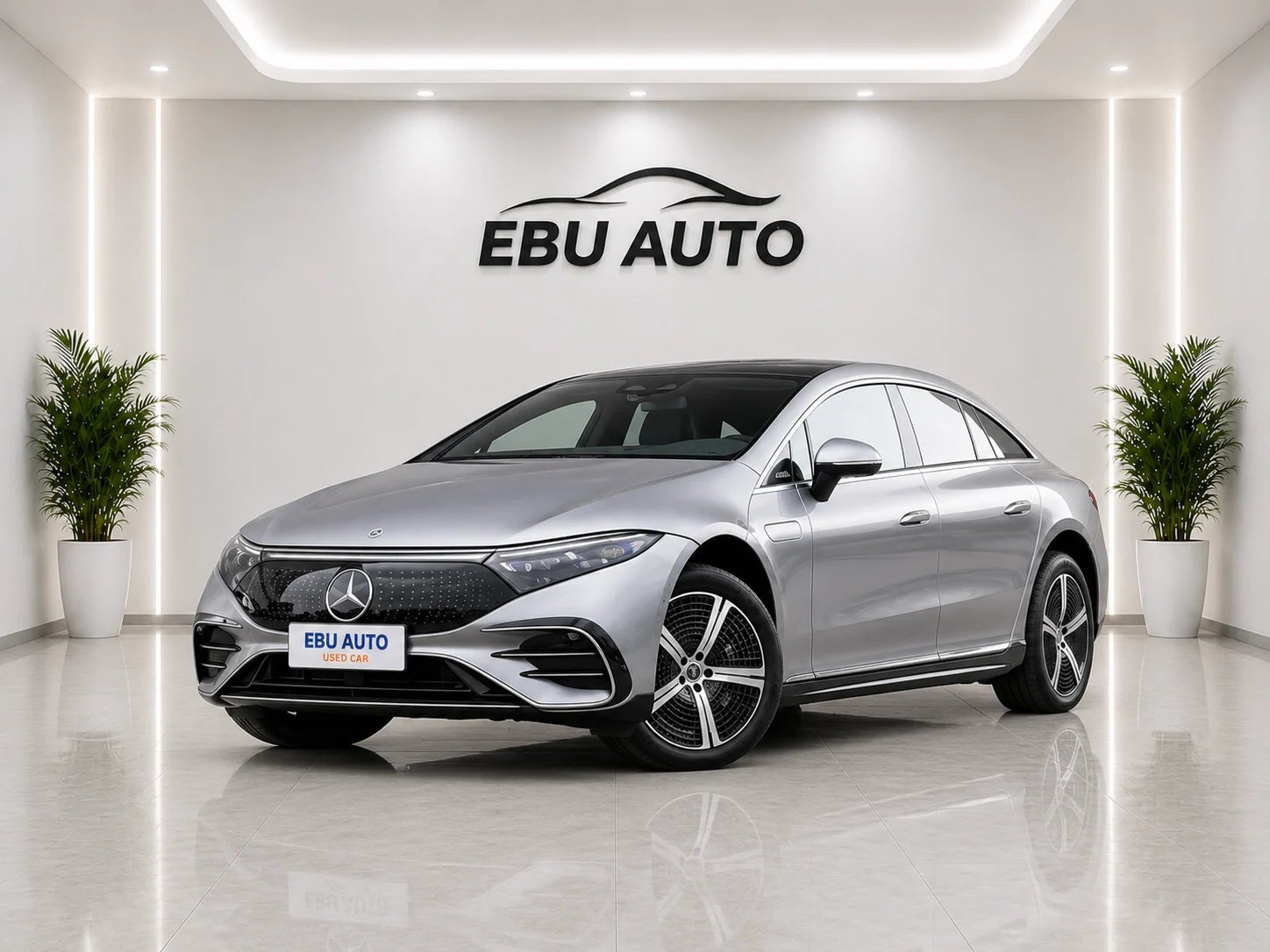 Mercedes Benz Mercedes-Benz EQS electric vehicle front view