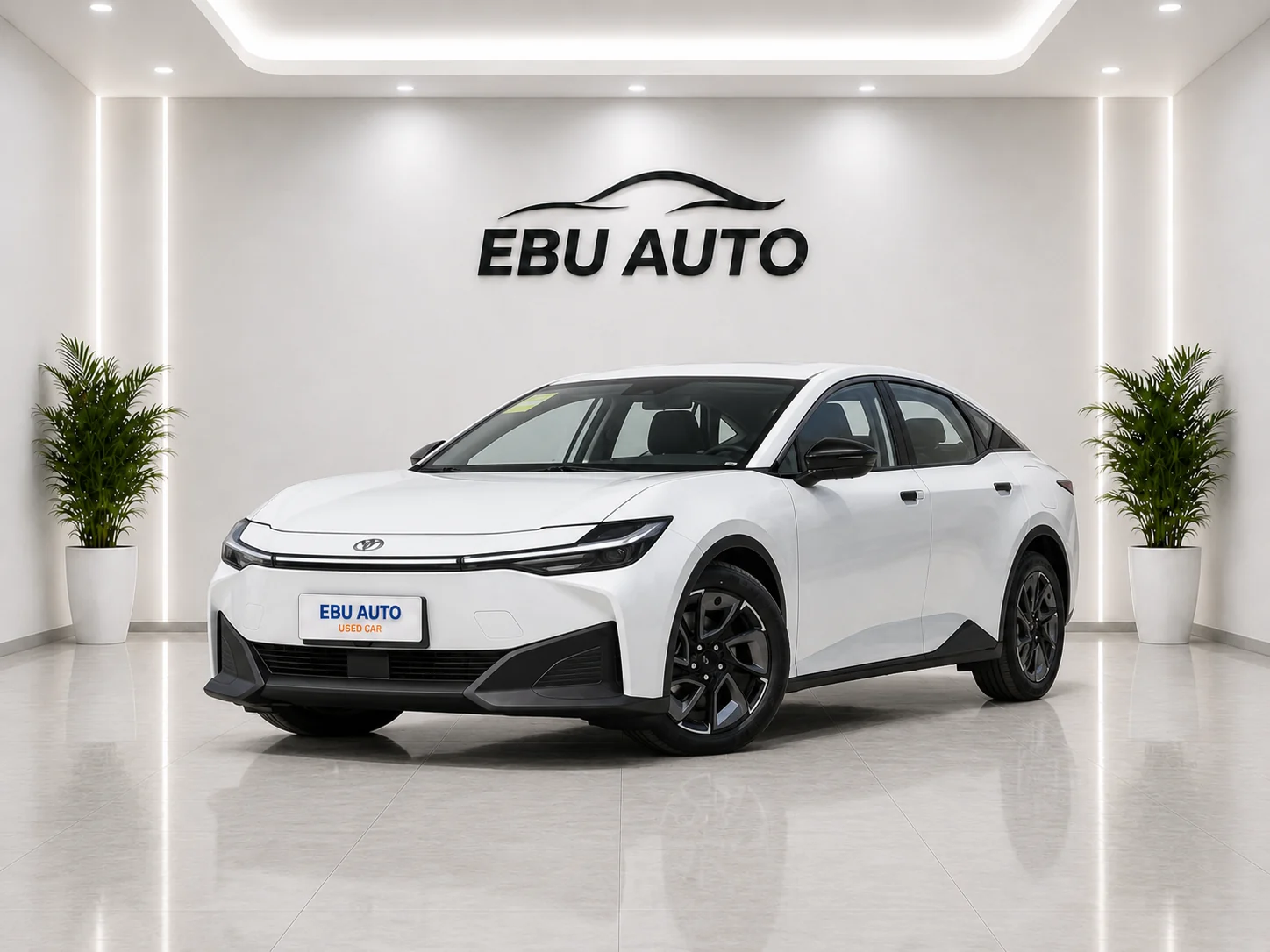 Toyota BZ3 electric vehicle front view