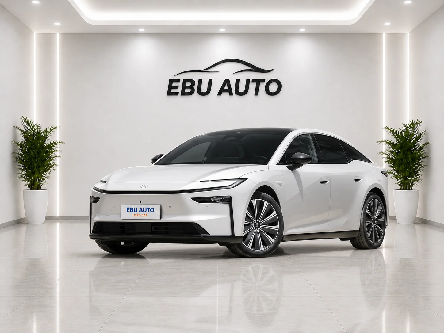 Toyota BZ7 electric vehicle front view