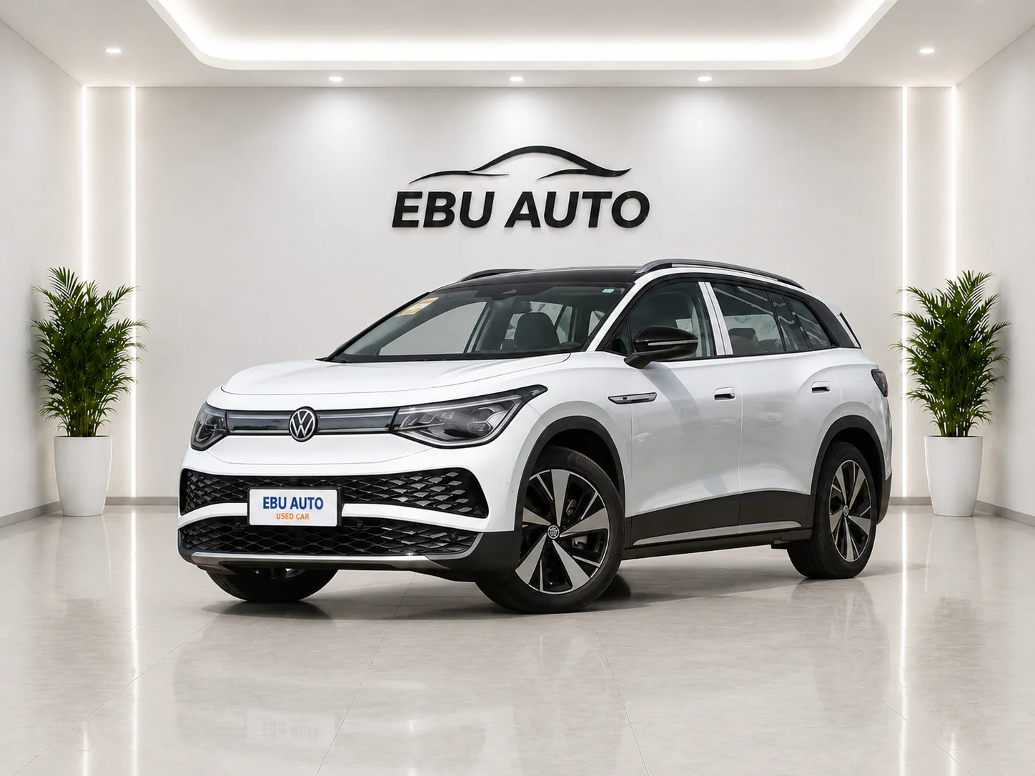 Volkswagen ID.6 X electric vehicle front view